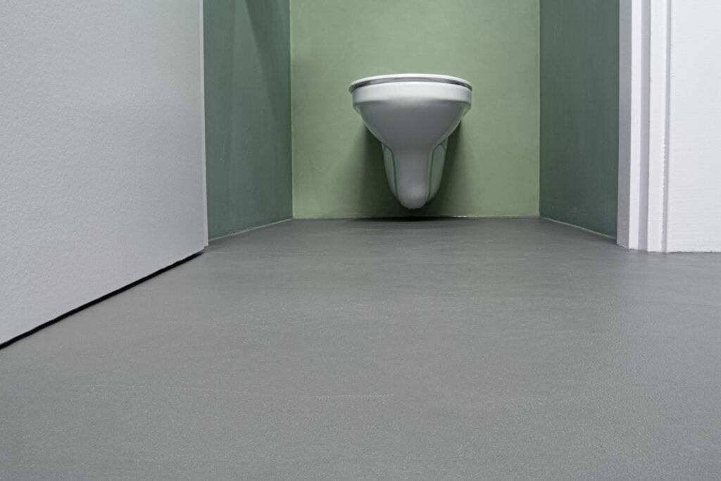Toilet afgewerkt met Cemcolori Pronto