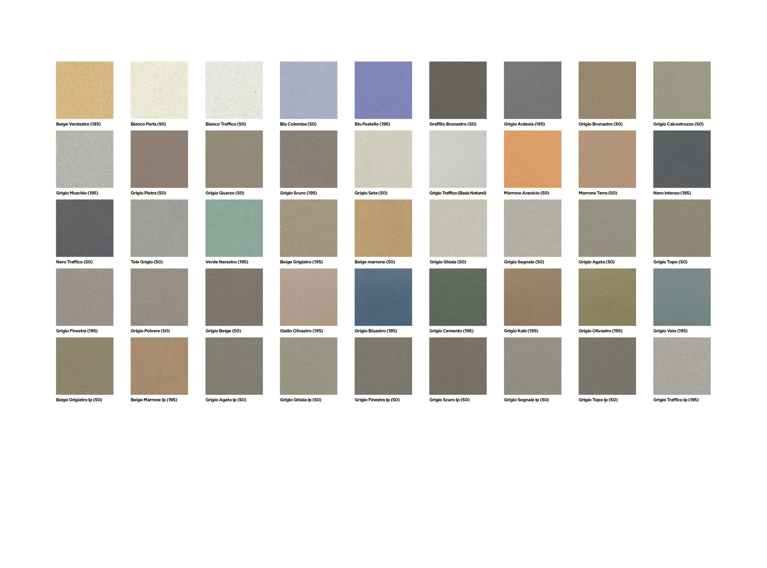 Kleurenkaart Cemcolori LavaPox 2026